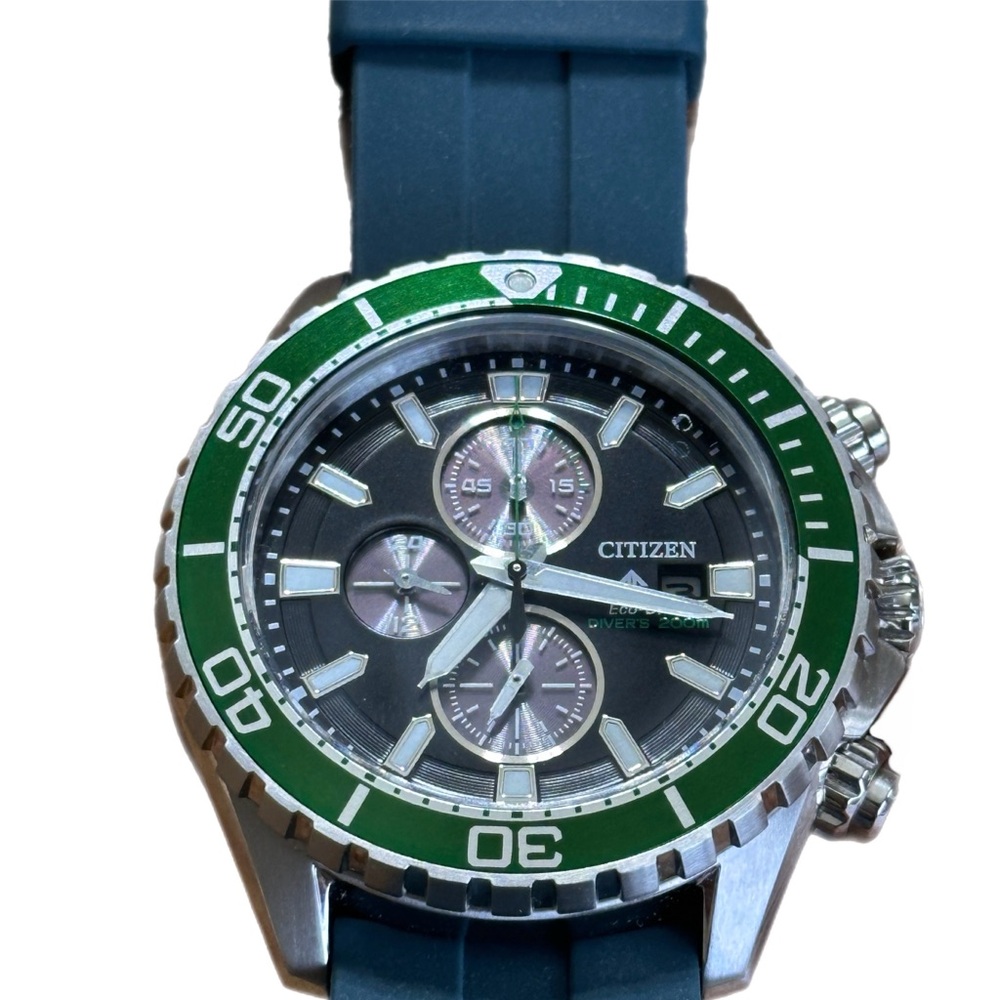 Citizen Eco-Drive Promaster 200M Dive Rubber Strap Mens Watch CA0715-03E - Picture 7 of 7